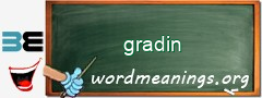 WordMeaning blackboard for gradin